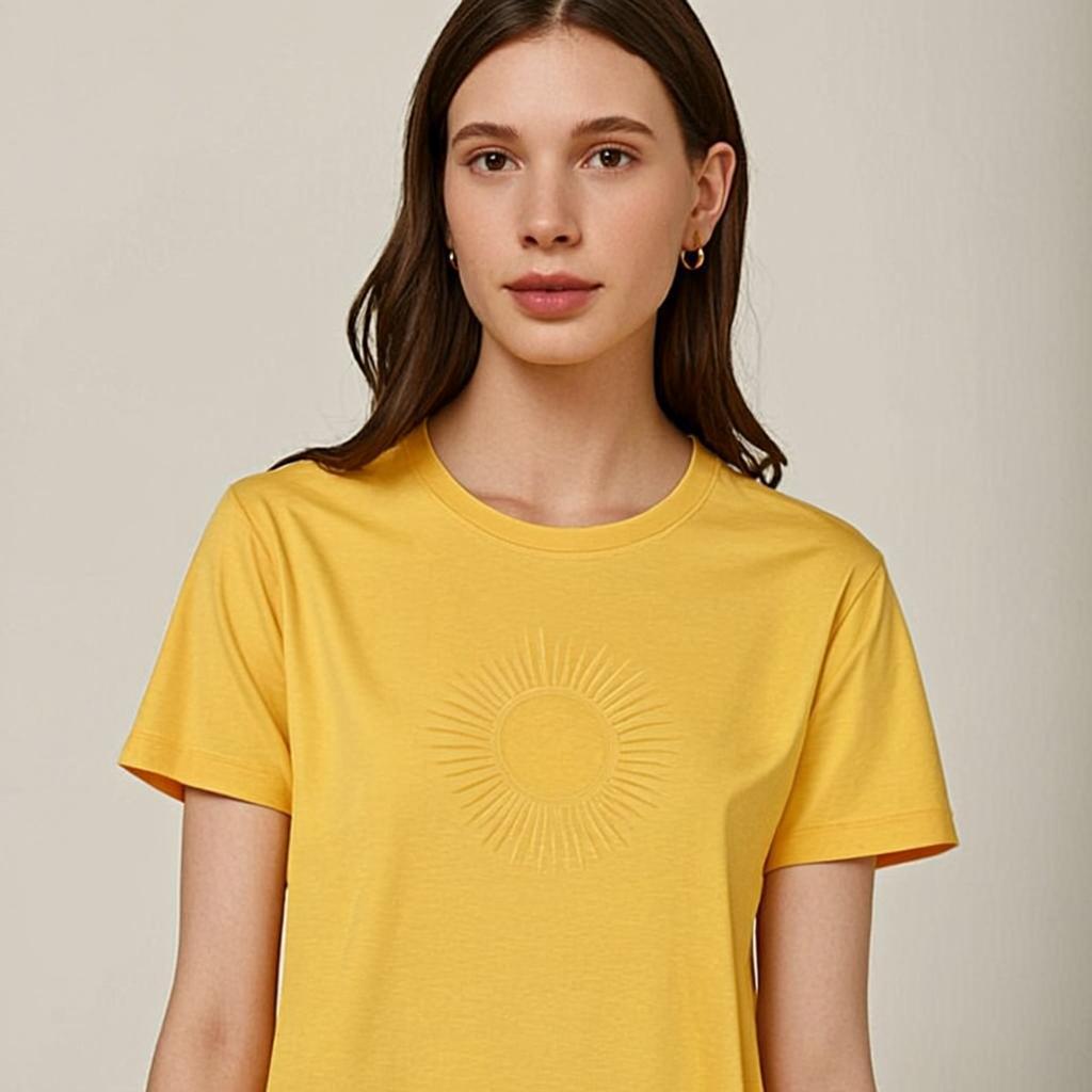 Sunburst Hope Tee - Front view on model - Urbanstyra