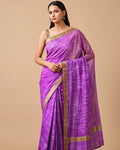Pastel Bloom Saree - Side angle view - Urbanstyra