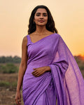 Pastel Bloom Saree - Lifestyle shot - Urbanstyra