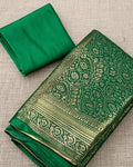 Mehendi Haze Saree - Flat lay detail - Urbanstyra