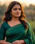 Mehendi Haze Saree - Lifestyle shot - Urbanstyra