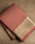 Rose Quartz Saree - Flat lay detail - Urbanstyra