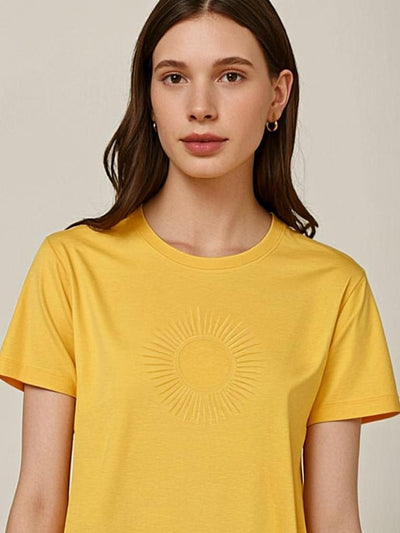 Sunburst Hope Tee - Front view on model - Urbanstyra