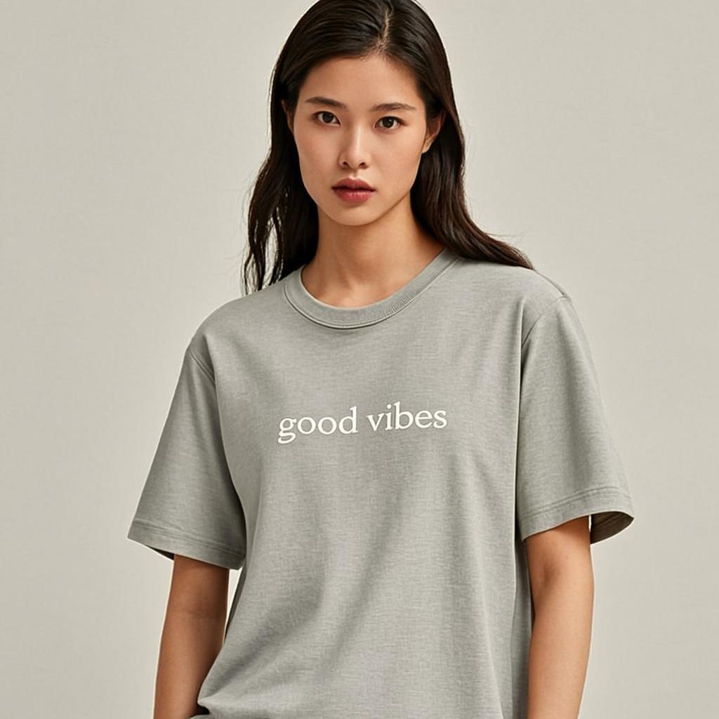 Cloud Nine Tee - Front view on model - Urbanstyra